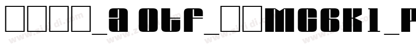 日语字库_A OTF_楷書MCBK1_P字体转换
